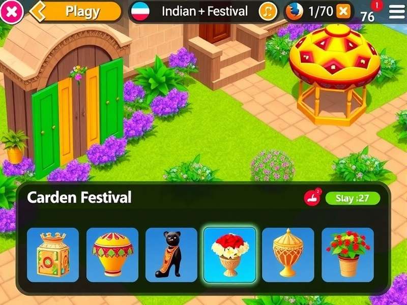 Gardenscapes Floral Fiesta gameplay screenshot